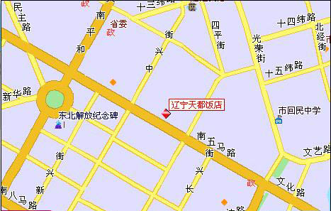 Liaoning Tiandu Hotel Map