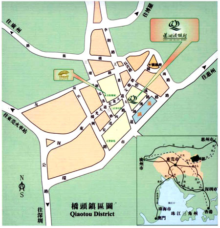 Goodview Hotel Qiaotou Map