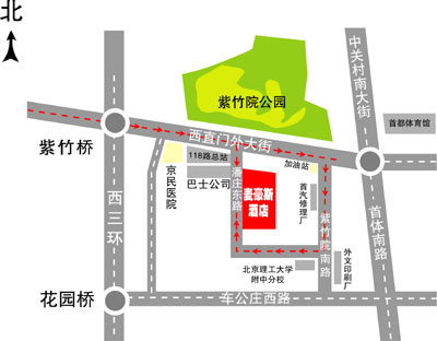 My House Hotel, Beijing Map