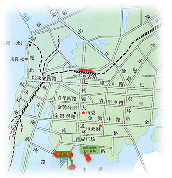 Yueyang NanHu Hotel Map
