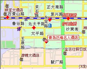Oceanwide Elite Hotel Qingdao Map