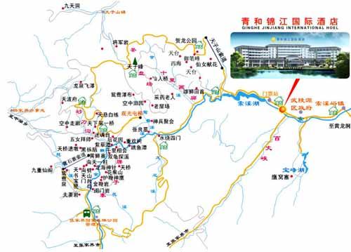 Zhangjiajie Qinghe Jinjiang International Hotel Map
