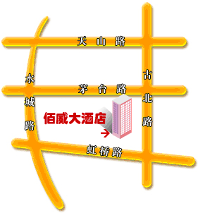 Shanghai Brawway Hotel Map