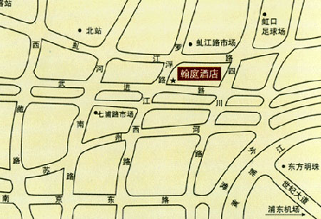 Shanghai Hanting hotel Map