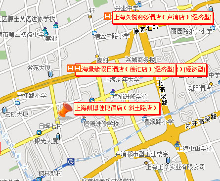Shanghai Kaibo Express Hotel-Xietu Road Branch Map