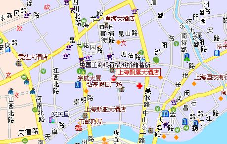 Shanghai Piaoying Hotel Map