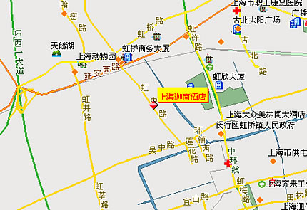 Shanghai the Land Hotel Map
