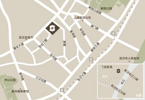 Shangri-La Hotel, Wuhan Map