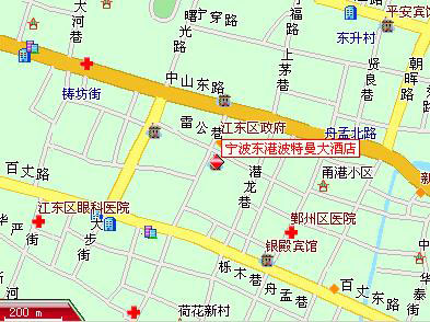 Sheraton Ningbo Hotel Map
