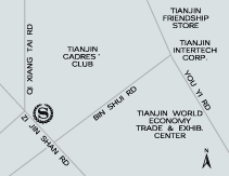 Sheraton Tianjin Hotel Map