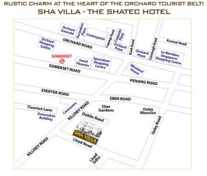 Singapore Hotel Association (SHA) Villa Map