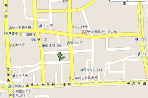 Somerset ZhongGuanCun, Beijing Map