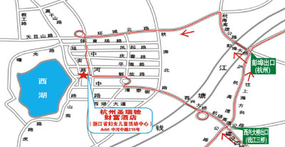 St.Rich Hotel, Hangzhou Map