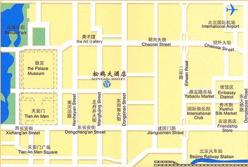 Sunworld Hotel Beijing Map