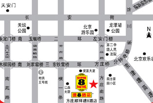 Super 8 Hotel Beijing Fang Zhuang Shun Xiang Map