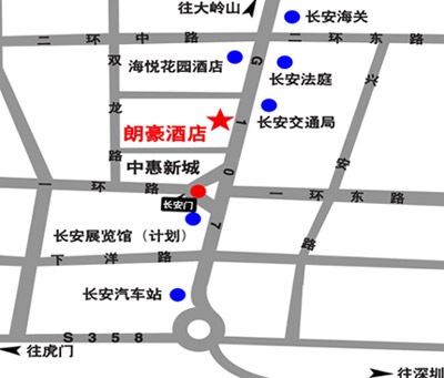 Super Hotel,Dongguan Map
