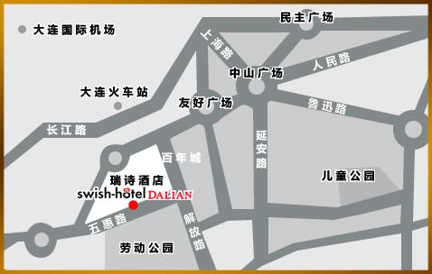 Swish Hotel Dalian Map