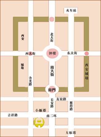 Tangcheng Hotel Xi'an Map