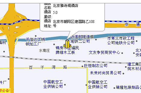 The Ascott, Beijing Map
