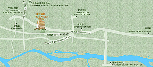Guangzhou Garden Hotel Map