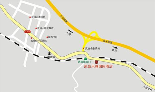The Shiyan Wudang Tianzun International Hotel Map