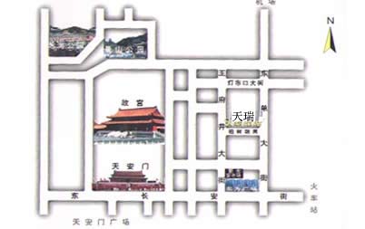 Tianrui Hotel Beijing Map