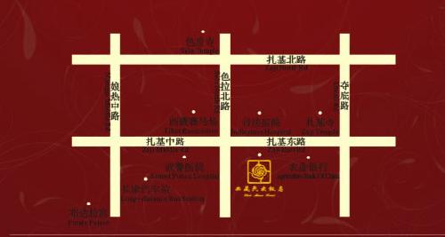 Tibet Minzu Hotel , Lhasa Map