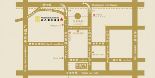 VILI International Hotel ,Guangzhou Map