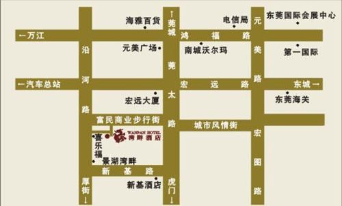 Wanpan Hotel, Dongguan Map