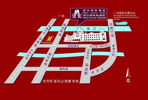 White Palace Hotel, Guangzhou Map