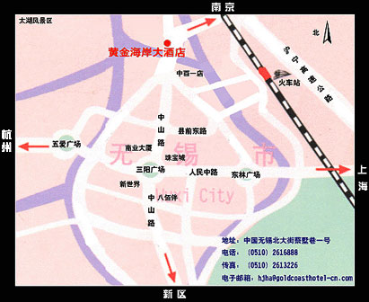 Wuxi Gold Coast Hotel Map
