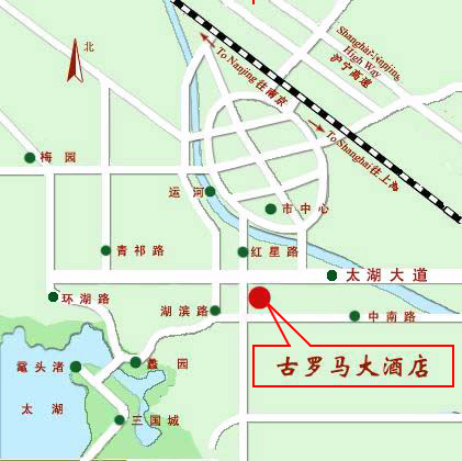 Wuxi Rome Hotel Map