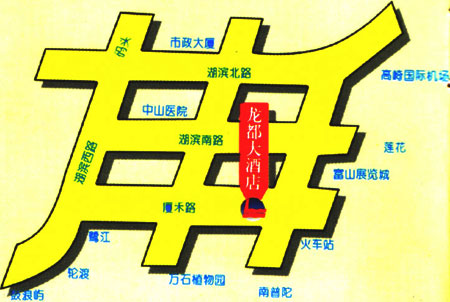 Xiamen Longdu Hotel Map