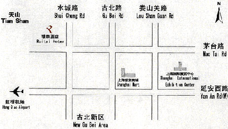 Ruitai Hongqiao Hotel Shanghai Map