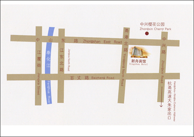 Xinzhou Hotel, Ningbo Map