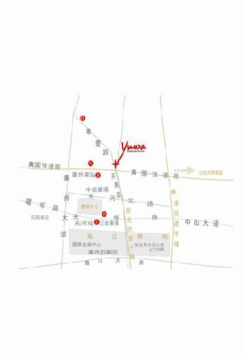 Guangzhou Yuwa Hotel Map