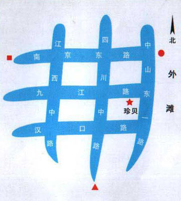 Zhenbei Hotel, Shanghai Map
