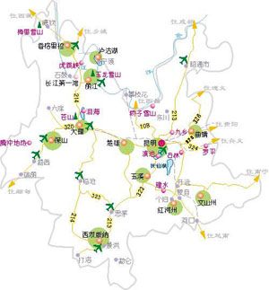 Zhongdian Map