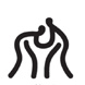 Pictogram--Wrestling