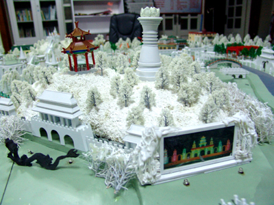 Bingbao film scenic spot model
