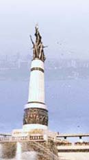 The Memorial Tower of Fighting Against the Floods of Songhua River 