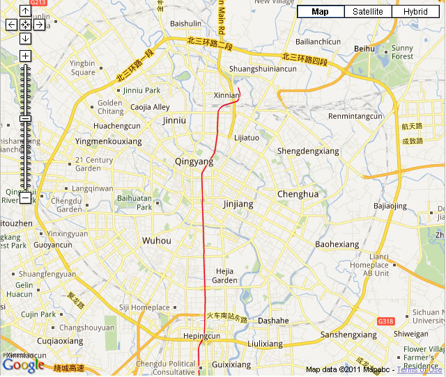 Chengdu Downtown Map
