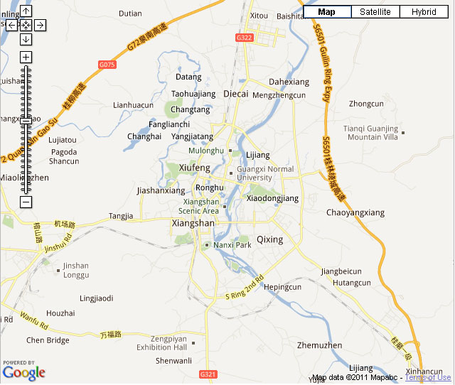 Guilin Downtown Map