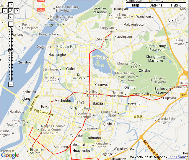 Nanjing Downtown Map