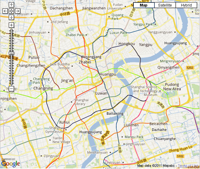 Shanghai Downtown Map