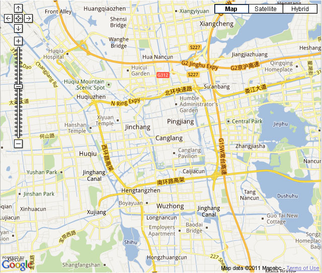 Suzhou Downtown Map