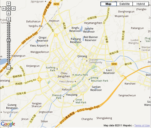 Yiwu Downtown Map