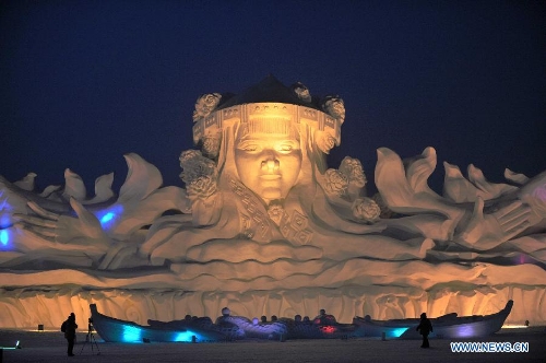 25th China (Harbin) Int'l Snow Sculpture Art Expo kicks off