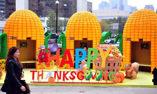 'Corn house' designed to greet upcoming Thanksgiving Day