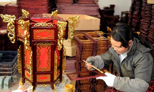 Chinese palace lanterns made for Spring Festival